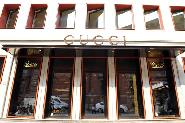 Milán Italia Noviembre 2017 Boutique Gucci Tienda Brera — Foto de Stock