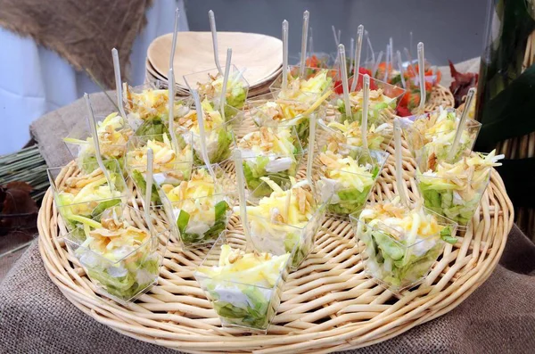 Fresh Salad Basket — Stock Photo, Image
