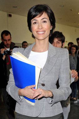 İtalya - Milan - 7 Mart 2018 - Mara Carfagna İtalyan pdl politikası (Forza Italia)