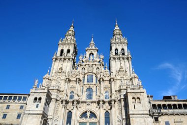 St. James yolu, Camino de Santiago, Compostela Katedrali 'ne hacılar (Unesco Heritage), Galiçya, İspanya