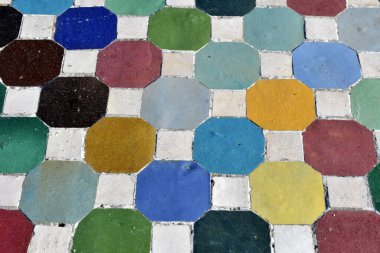 Renkli halı arka planı ve dokusu, Afrika, Fas 