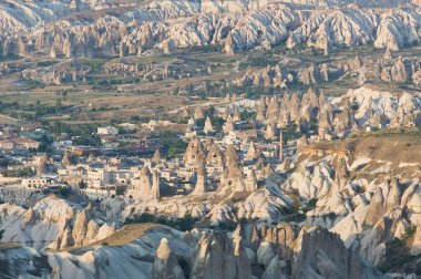 Kapadokya manzarası, Goreme köyü, Türkiye