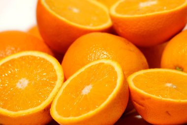 Olgun portakalların yakın görünümü