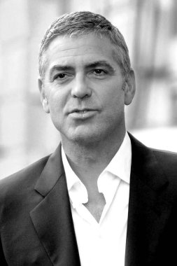 GEORGE CLONEY Amerikalı ünlü aktör ve televizyon yıldızı VIP - olgun bir iş adamının portresi