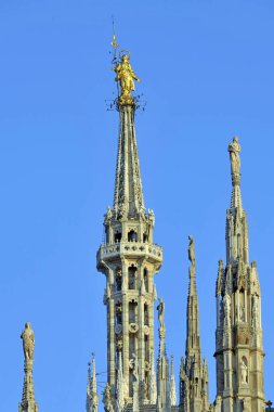 Barselona, Katalonya, İspanya 'daki St. Stephen Kilisesi' nin manzarası.