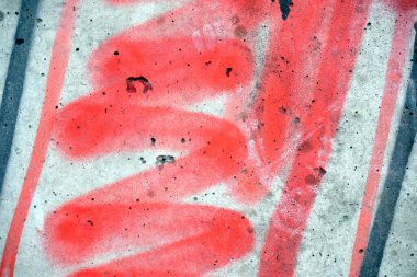 Caddelere soyut grafiti