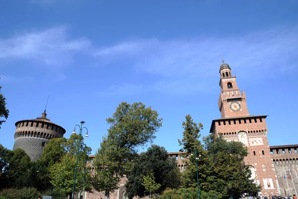 Mailand Italien Juli 2018 Schloss Sforza Oder Castello Sforzesco Schloss — Stockfoto