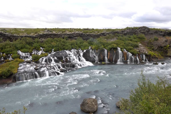 Schöne Aussicht Auf Island Grünes Land — Stockfoto