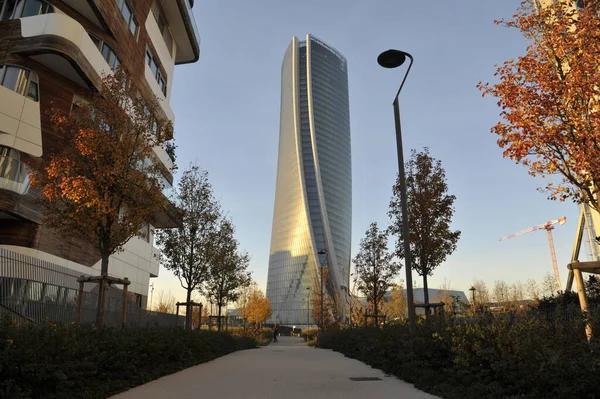 Italia Milano Dicembre 2017 Complesso Citylife Nuova Zona Commerciale Residenziale — Foto Stock