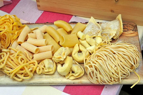 Pasta Hausgemacht Typisch Italienisches Essen Köstlich — Stockfoto