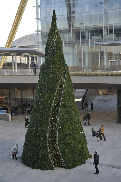 Vánoční Stromek Náměstí — Stock fotografie