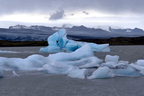 Zlanda Jokulsarlon Buzdağı Manzarası — Stok fotoğraf