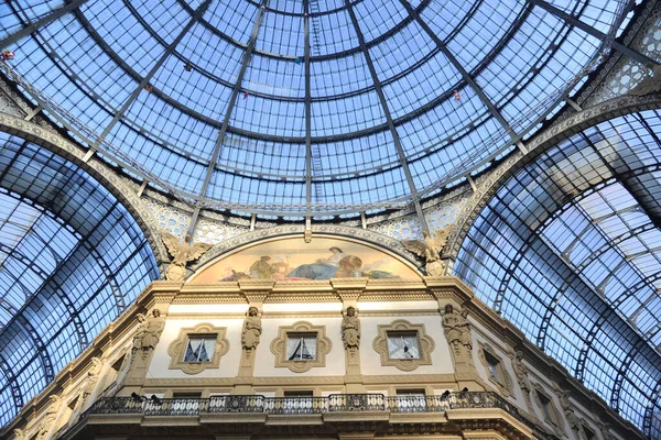 Milan Italy November 2017 Glass Doom Galleria Vittorio Emanuele Central — Stock Fotó