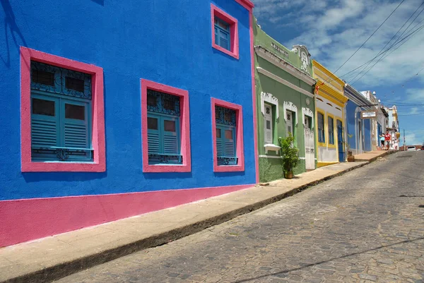 Vista Degli Edifici Storici Colori Nel Villaggio Argentina — Foto Stock
