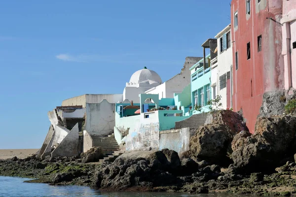 Africa Marocco Medina Tanger Con Casa Bianca Paesaggio Viaggi — Foto Stock