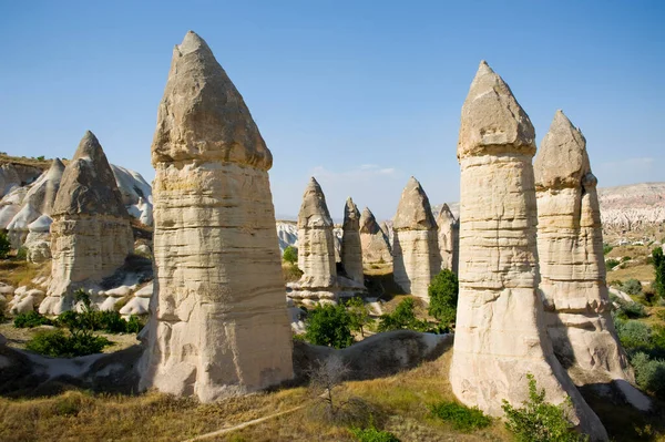 Cappadocia Landscape Goreme Village Turkey — Stock Photo, Image