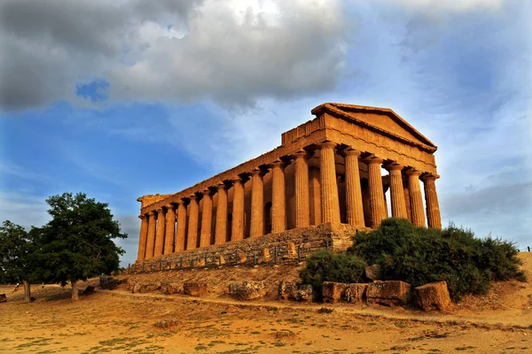 Ιταλία Σικελία Agrigento Valley Temples Αρχαιολογικός Χώρος Μνημείο Παγκόσμιας Κληρονομιάς — Φωτογραφία Αρχείου