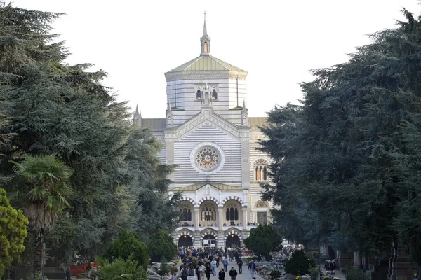 Primer Día Noviembre Los Muertos Cementerio Monumental Italia —  Fotos de Stock