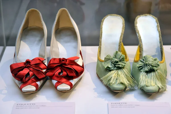 Italië Milaan December 2017 Manolo Blahnik Winkel Kunst Van Schoenen — Stockfoto