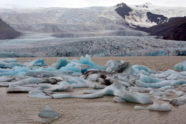 Zlanda Jokulsarlon Buzdağı Manzarası — Stok fotoğraf