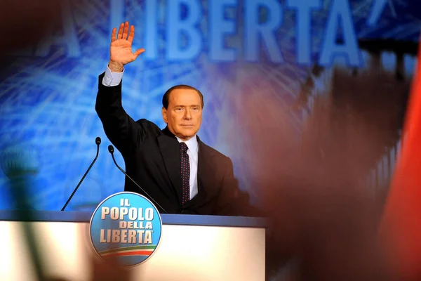 Italia Milán 2018 Silvio Berlusconi Política — Foto de Stock