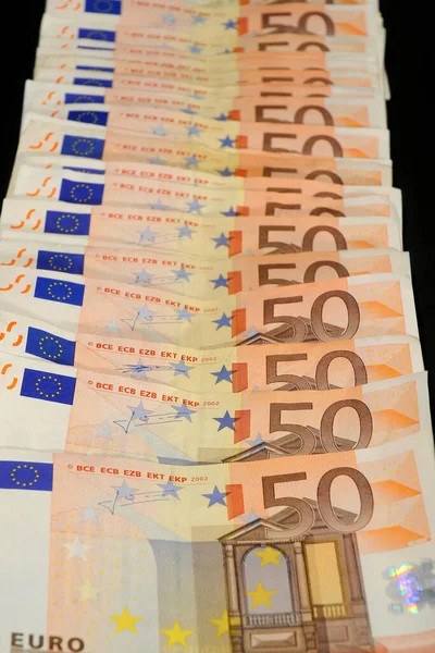 Background Euro Money Banknotes — Stock Photo, Image