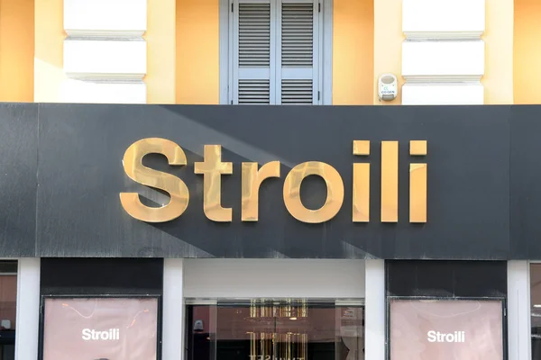 Numéro Photo Libre Droits 1217588458Milan Italie Octobre 2018 Stroili Logo — Photo
