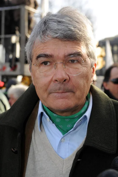 Roberto Castelli Italiensk Politiker Lega Nord — Stockfoto