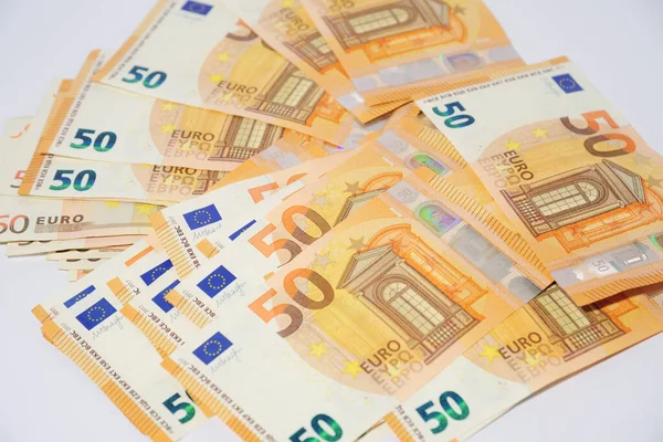 Euro Banknotes Coins Different Countries — Stock Photo, Image