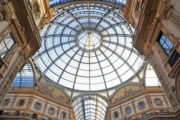 Milan Italy November 2017 Glass Doom Galleria Vittorio Emanuele Central — Stock Fotó