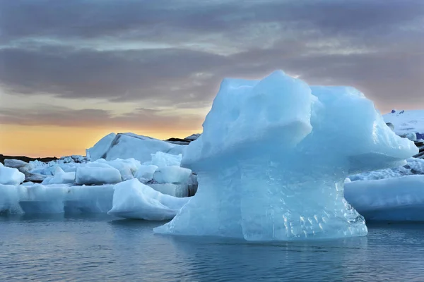 Zlanda Jokulsarlon Buzdağı Manzarası — Stok fotoğraf