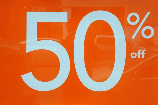 discount number percent on a blue background