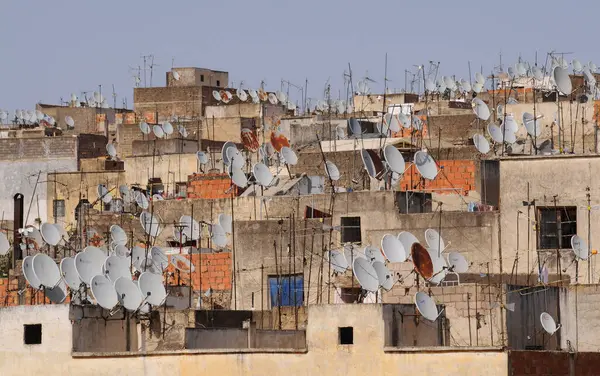 Afrika Marokko Tanger Medina Met Witte Huizen Landschap Reizen — Stockfoto