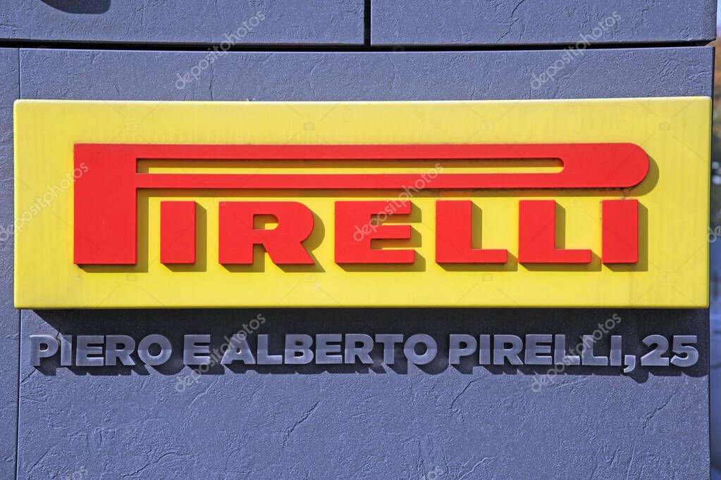 Milan , Italy October 19,2018 - Pirelli logo
