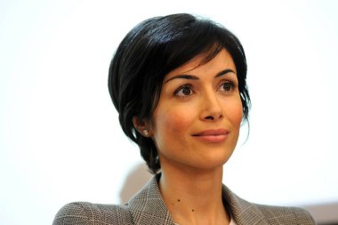 İtalya - Milan - 7 Mart 2018 - Mara Carfagna İtalyan pdl politikası (Forza Italia)