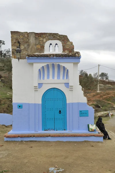 Afrika Marokko Chefchaouen Medina Ambachtelijke Producten Blauwe Stad Erfgoed Van — Stockfoto