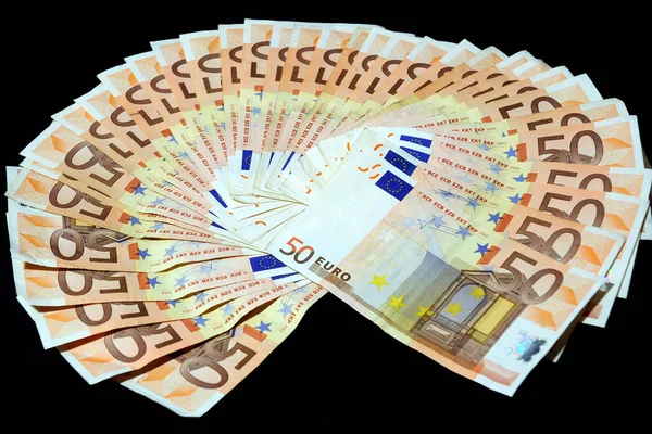 Contexte Des Billets Euros — Photo