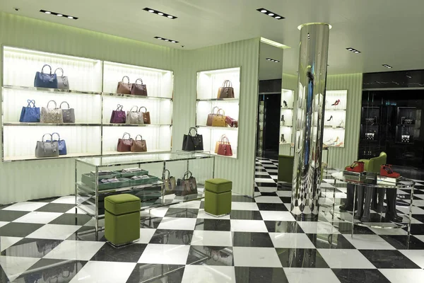 Exclusive Lugano New Prada Boutique — Stock Photo, Image
