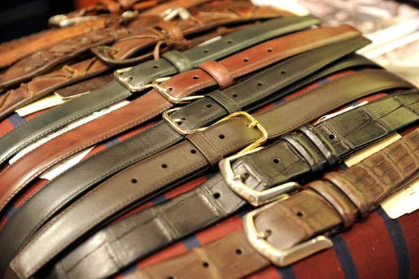 view of fashion leather belts