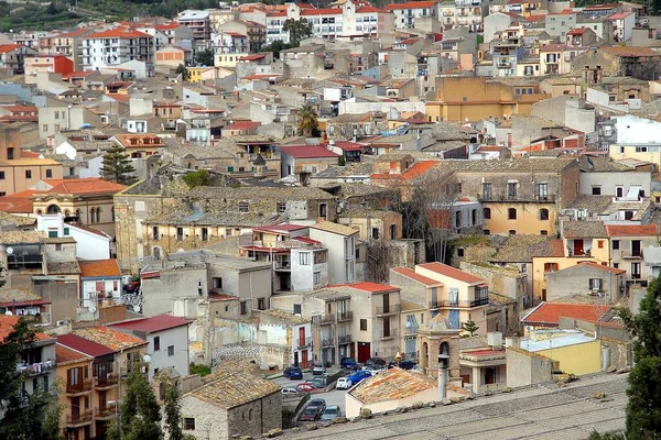 Italia Sicilia Vista Del Corleone Piccolo Paese Dove Nasce Mafia — Foto Stock