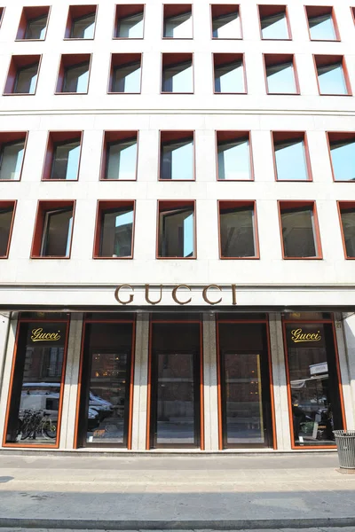 Milán Italia Noviembre 2017 Boutique Gucci Tienda Brera — Foto de Stock