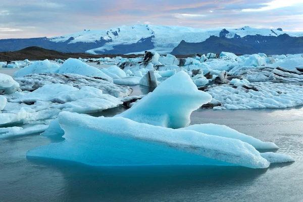 Zlanda Jokulsarlon Buzdağı Manzarası — Stok fotoğraf