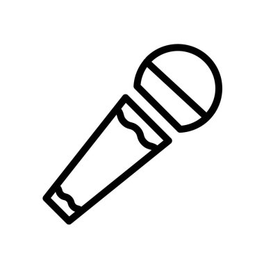 Mikrofonun vektör vuruşu simgesi