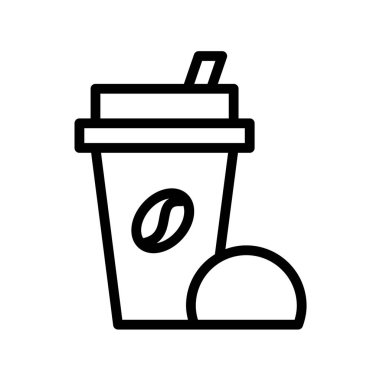 Gidilecek kahvenin vektör simgesi