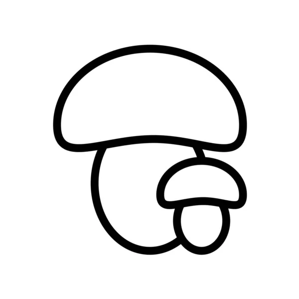 Vector Icon Mushrooms Family — Stock Vector