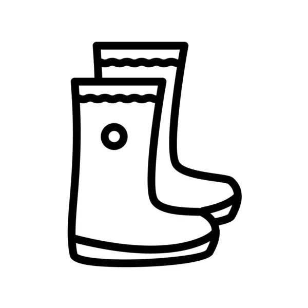 Sonbahar lastik botlarının vektör simgesi
