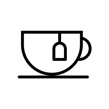 Sıcak sonbahar çayının vektör simgesi