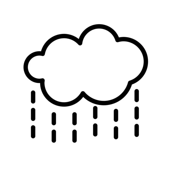 Yağmur bulutunun vektör simgesi