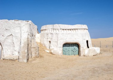 Tunus, Sahra Çölü ve Schott El Jerid Tuz Gölü arasında. Film 