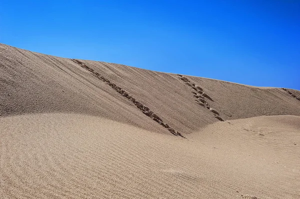 Puesta Sol Sahara Dependiendo Posición Luz Dunas Arena Cambian Color — Foto de Stock